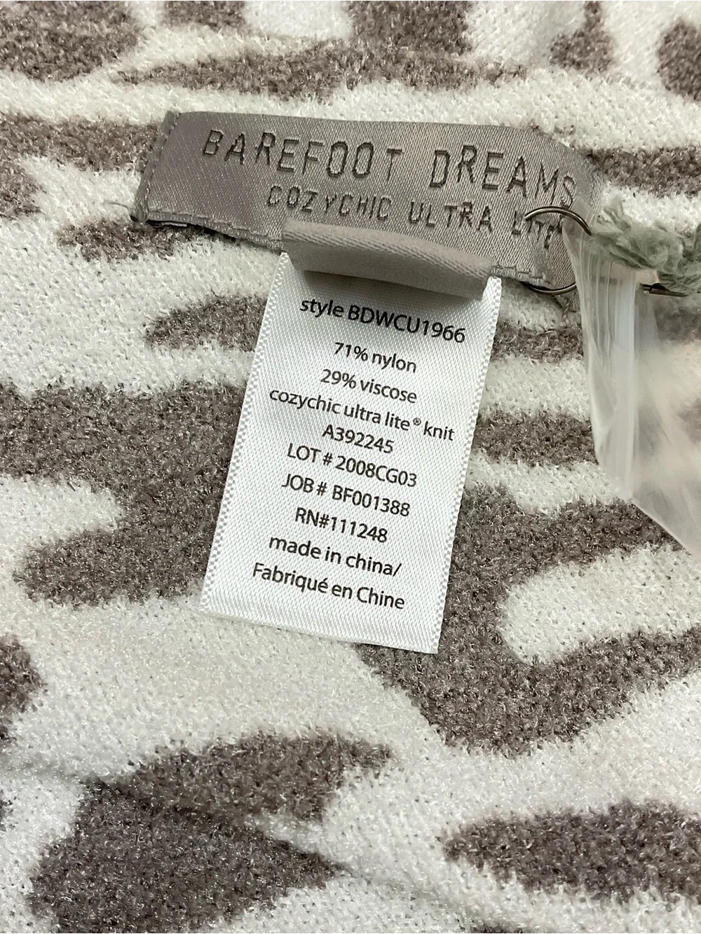 Barefoot Dreams Cozychic Ultra Lite Ocean Breeze Poncho One Size